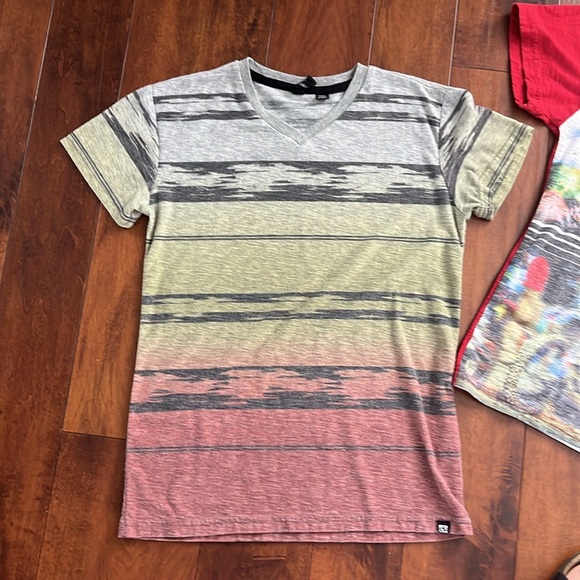 Boys tee shirt bundle one with dirt bike photo and one v-neck - Picture 3 of 7
